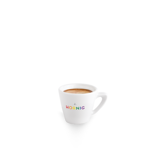 Eine J. Hornig Espresso Tasse in der Pride Edition 2024